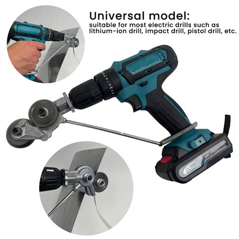 metal shear cutter drill attachment